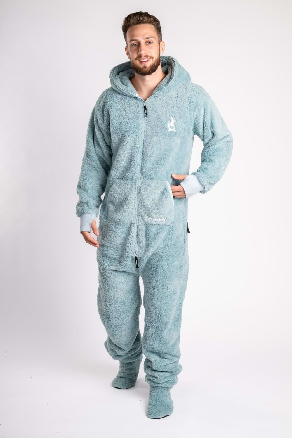 Onesie Teddy – dusty mint