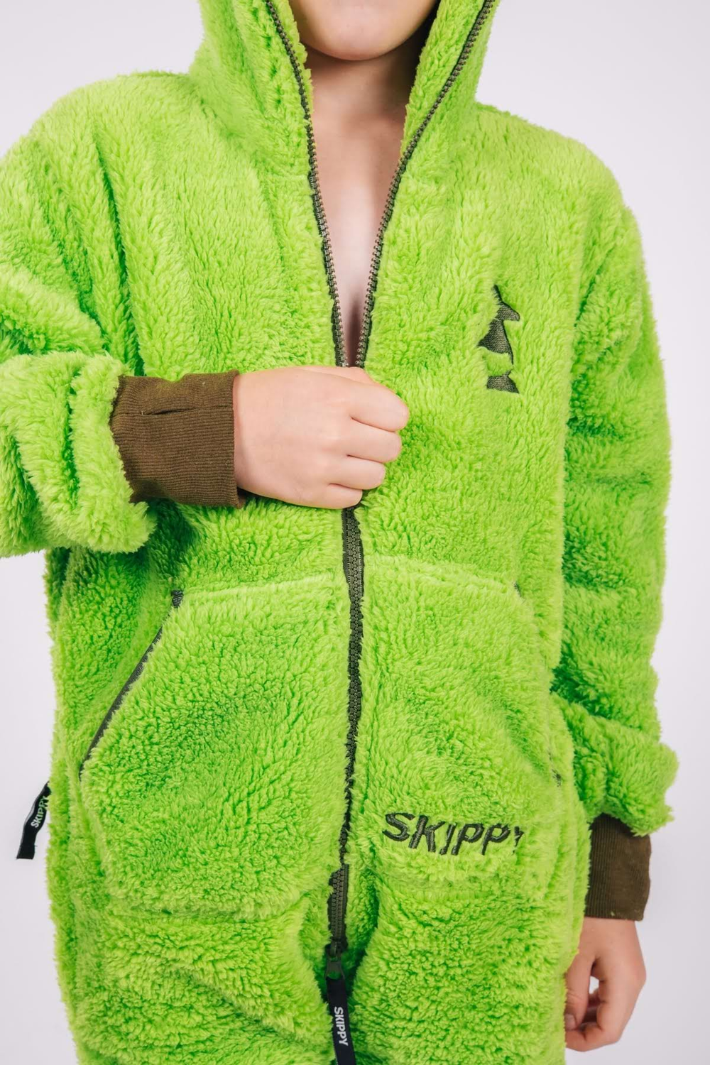Kinder-Onesie Teddy – Grinch