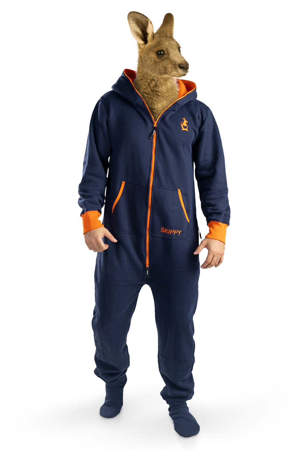Onesie – navy orange Onesie – navy orange