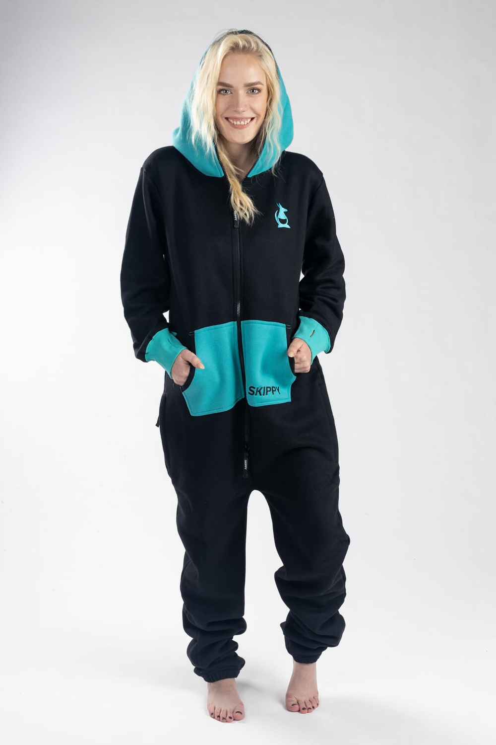 Onesie – schwarz türkis