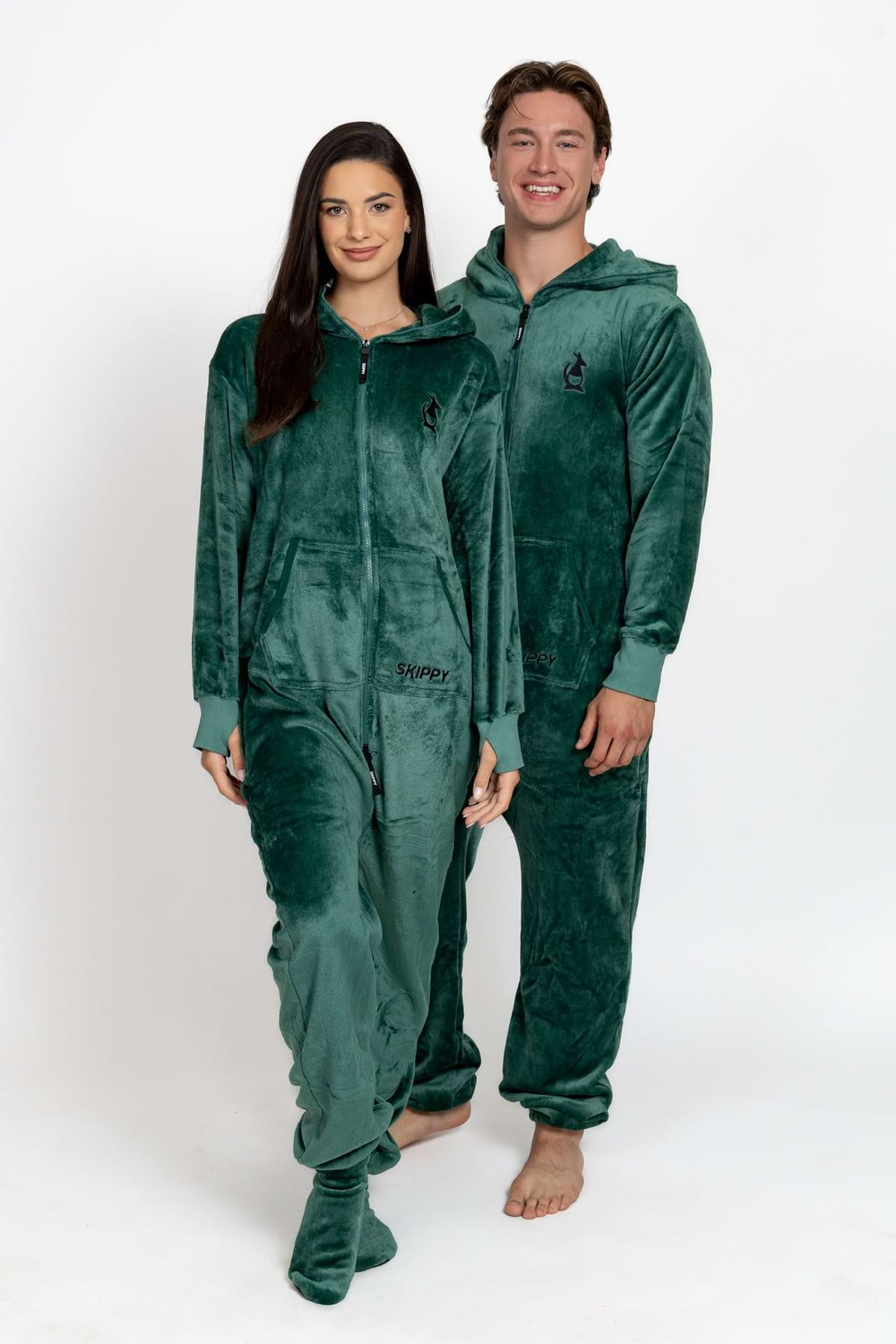 Onesie Velour – Dark Green