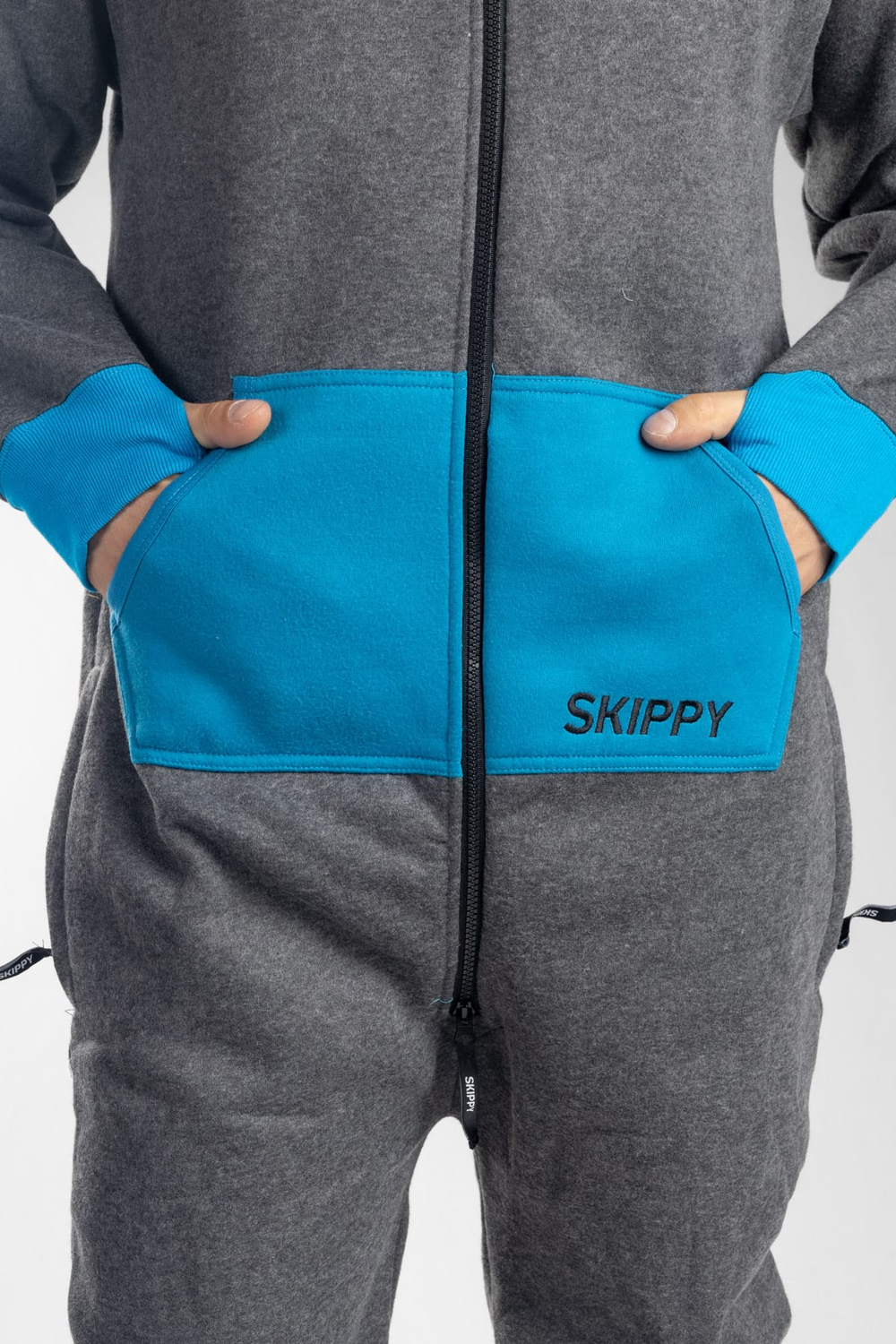 Onesie – grau blau