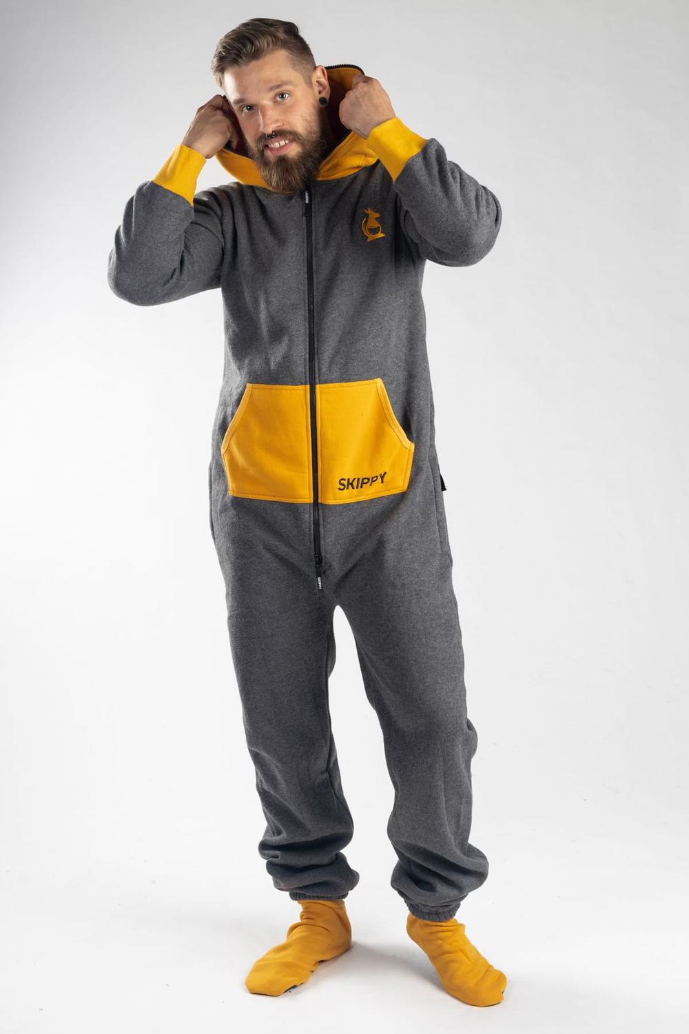 Onesie – grau golden