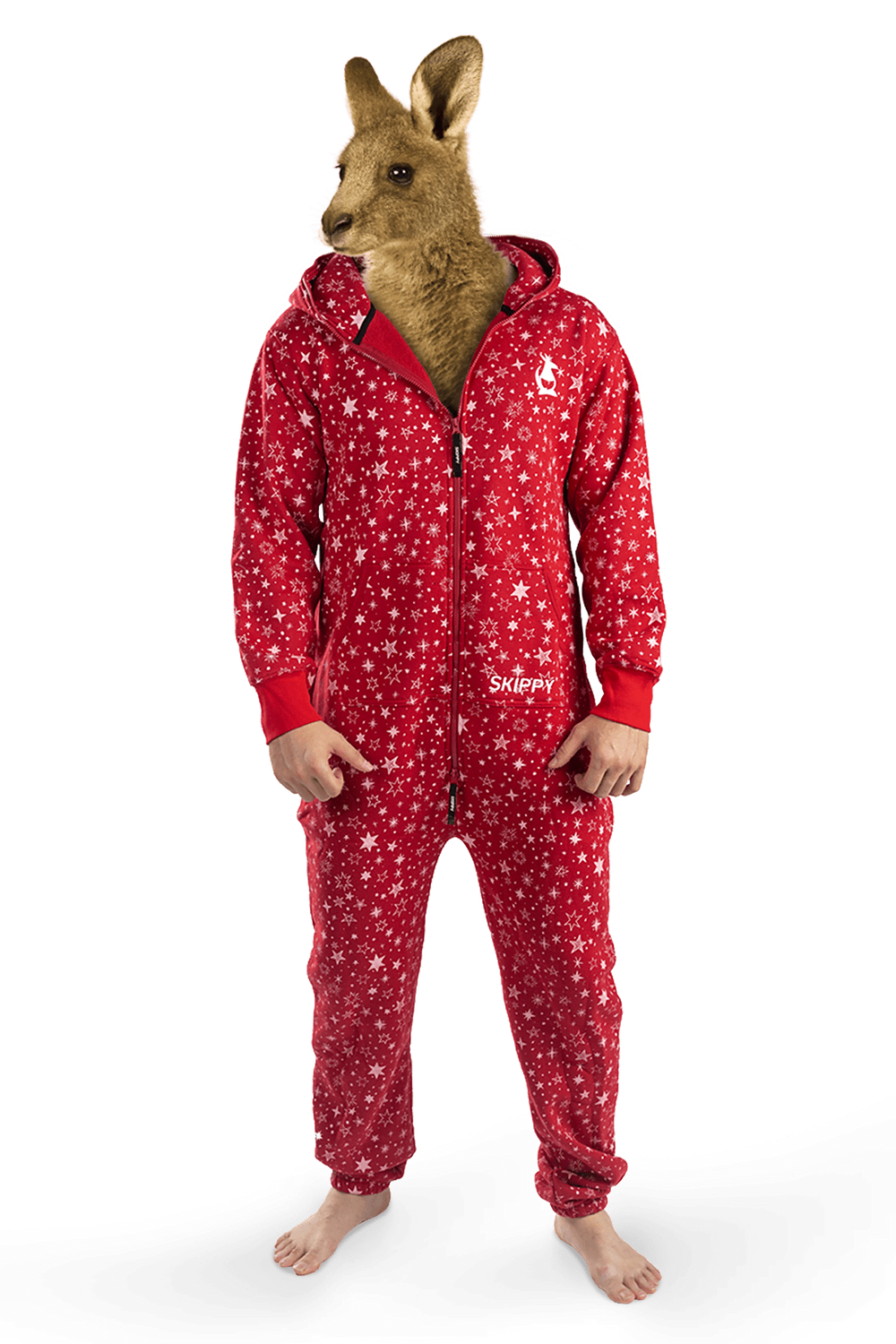 Onesie – Sterne rot