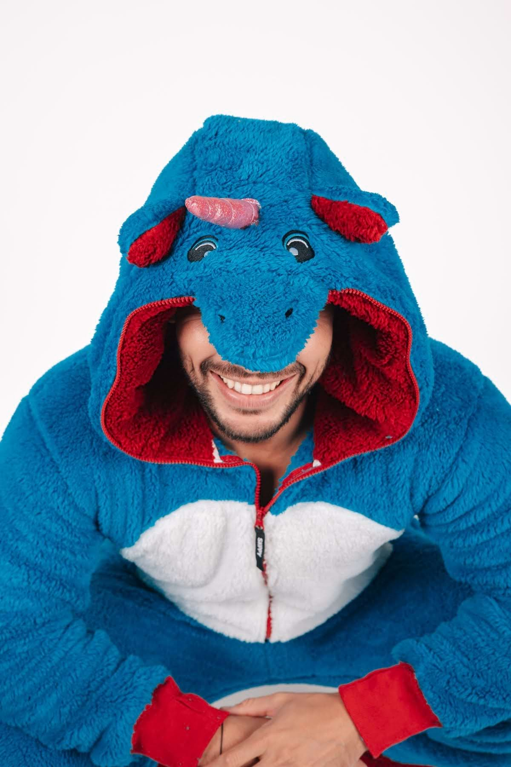 Onesie Teddy – Einhorn blau