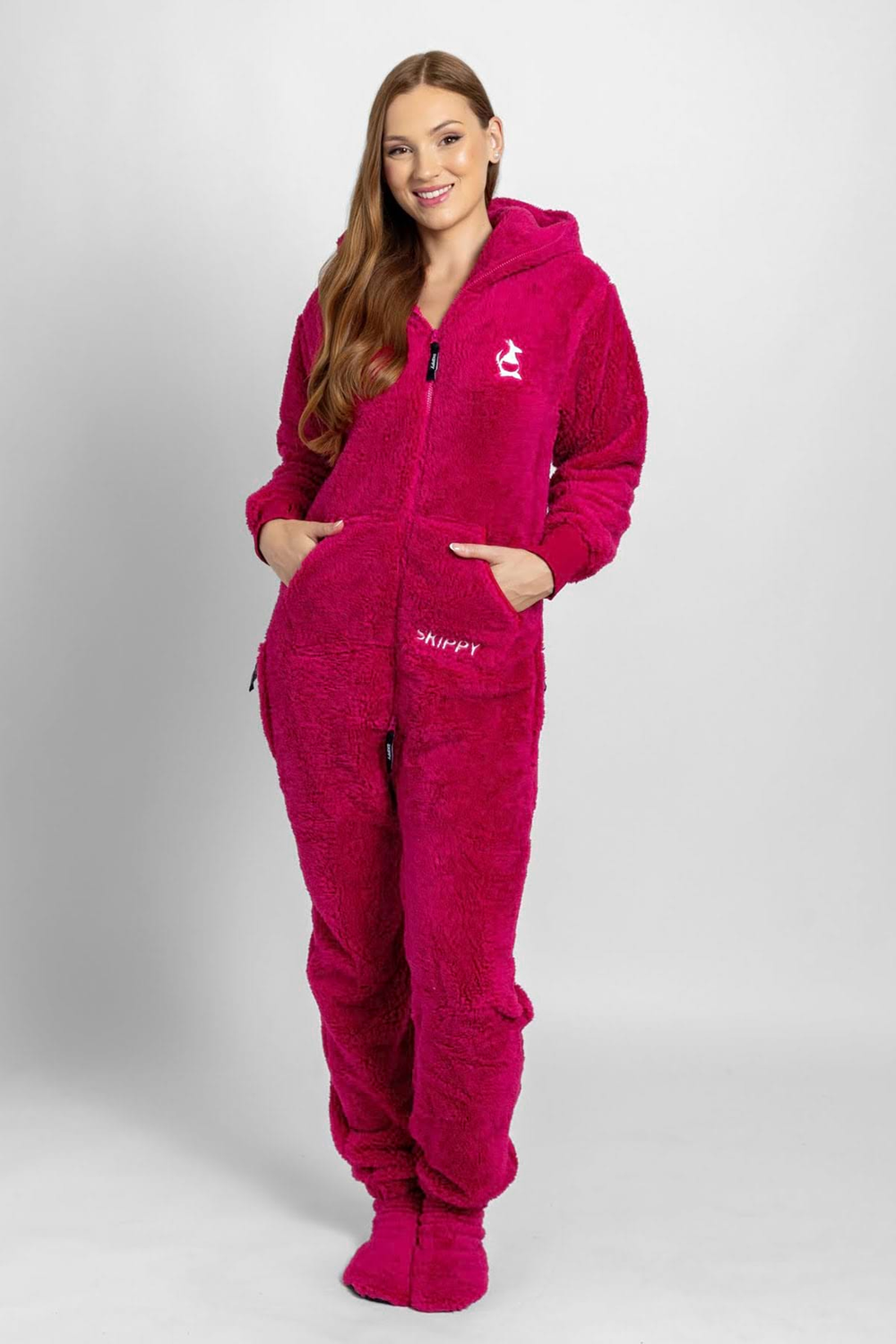 Onesie Teddy – Himbeerrosa
