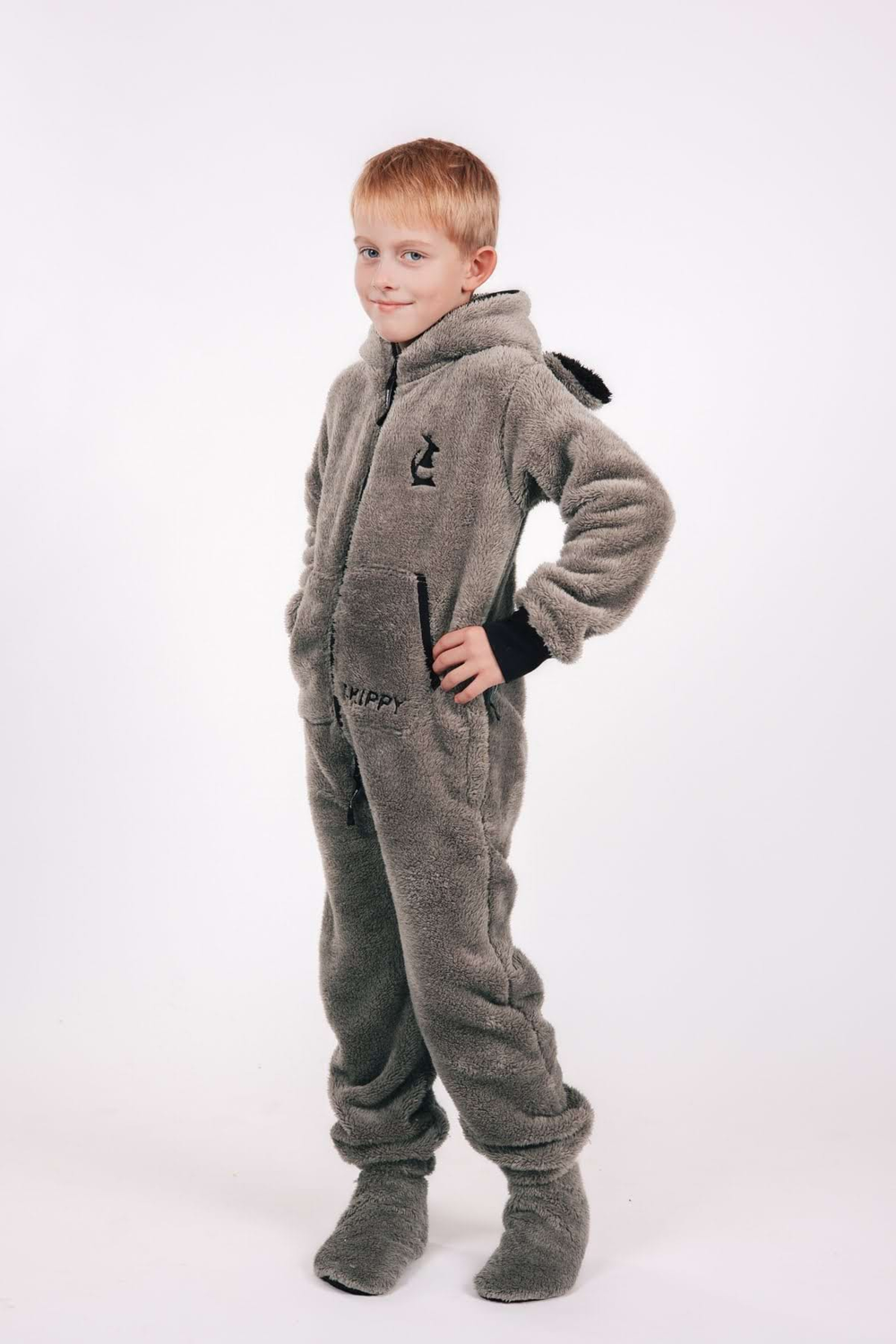 Kinder-Onesie Teddy – Wolf