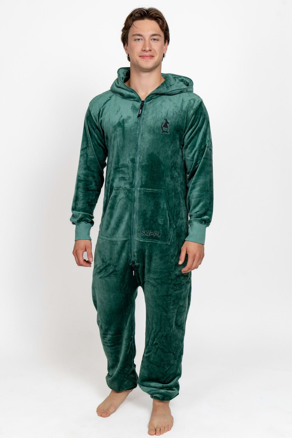 Onesie Velour – Dark Green