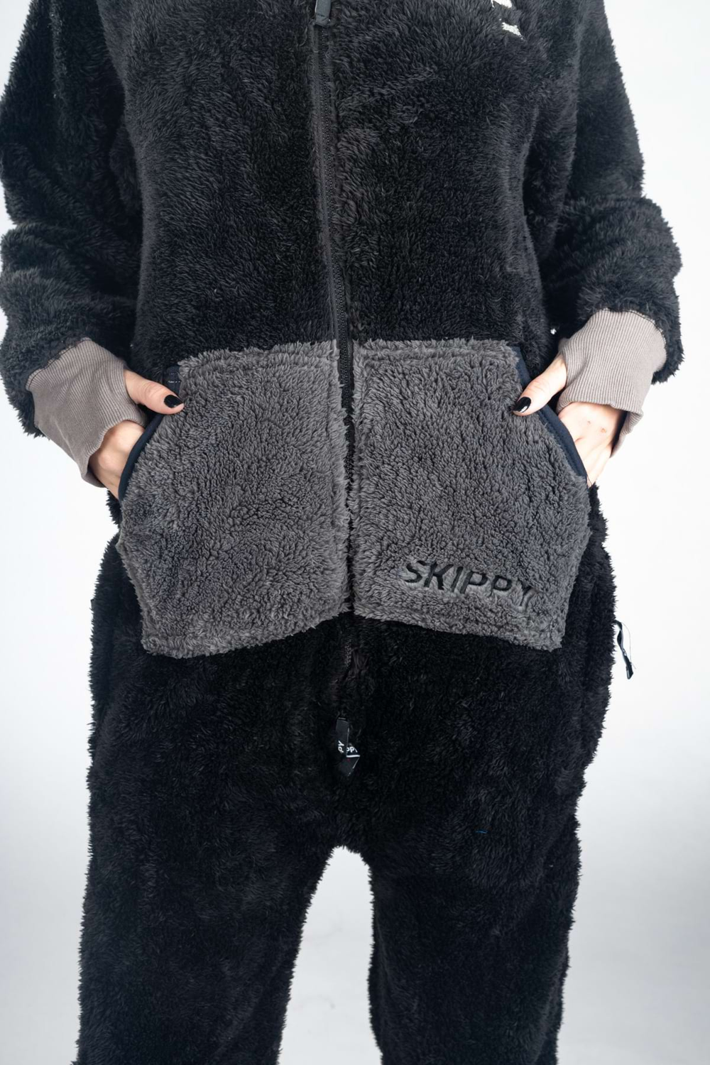 Onesie Teddy – Katze schwarz