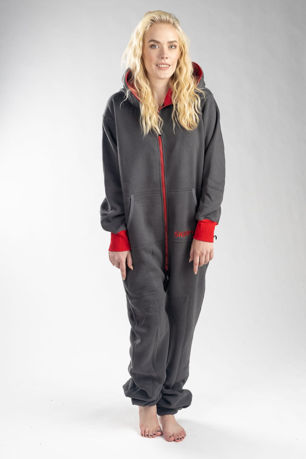 Onesie – grau rot