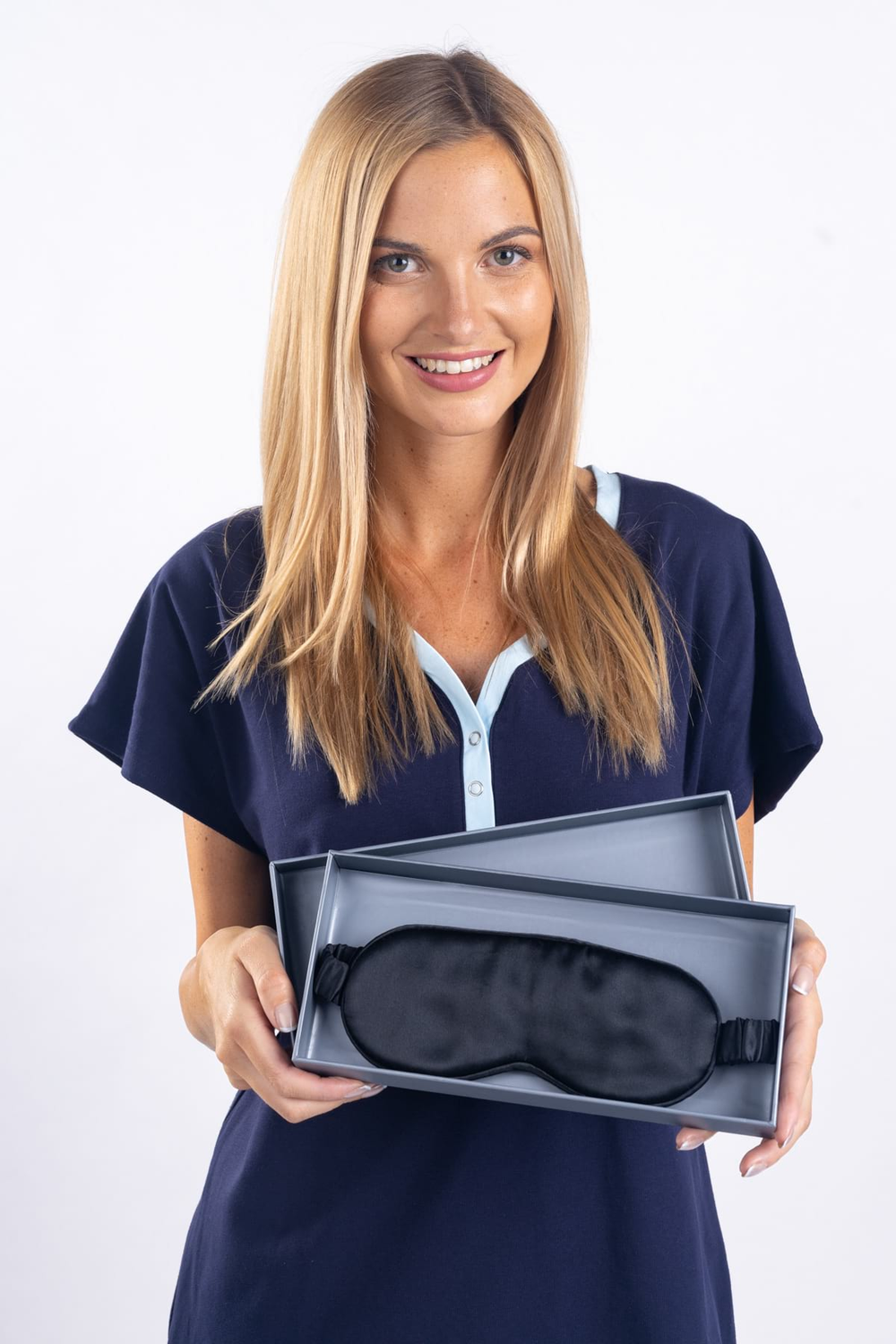 Seidenschlafmaske – pink