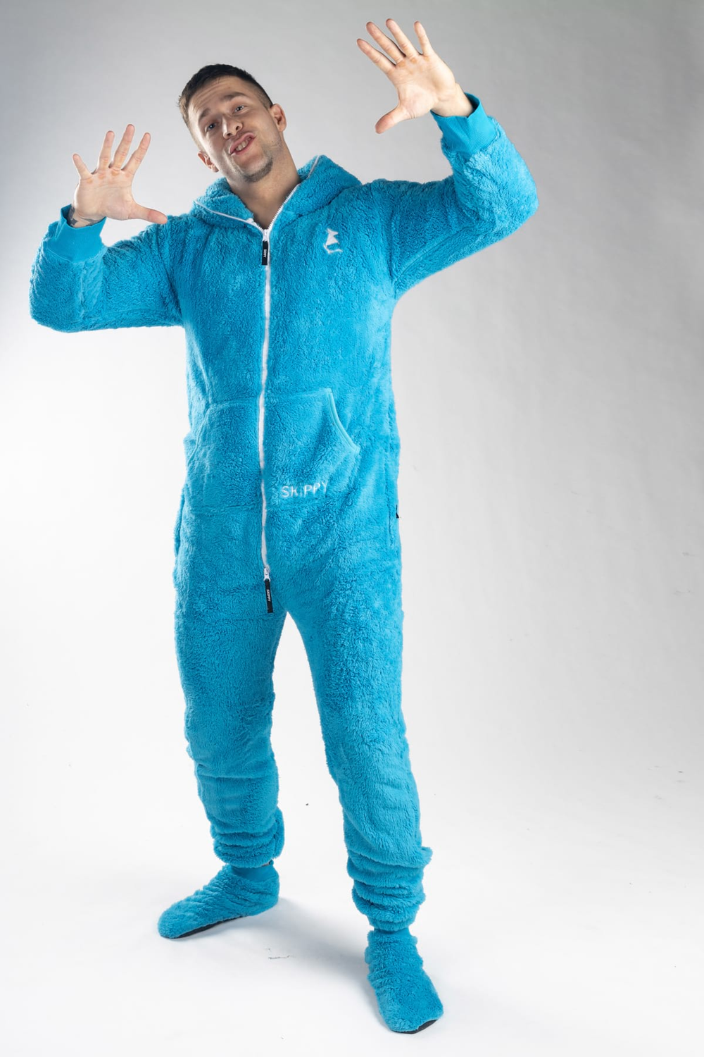 Onesie Teddy – blau