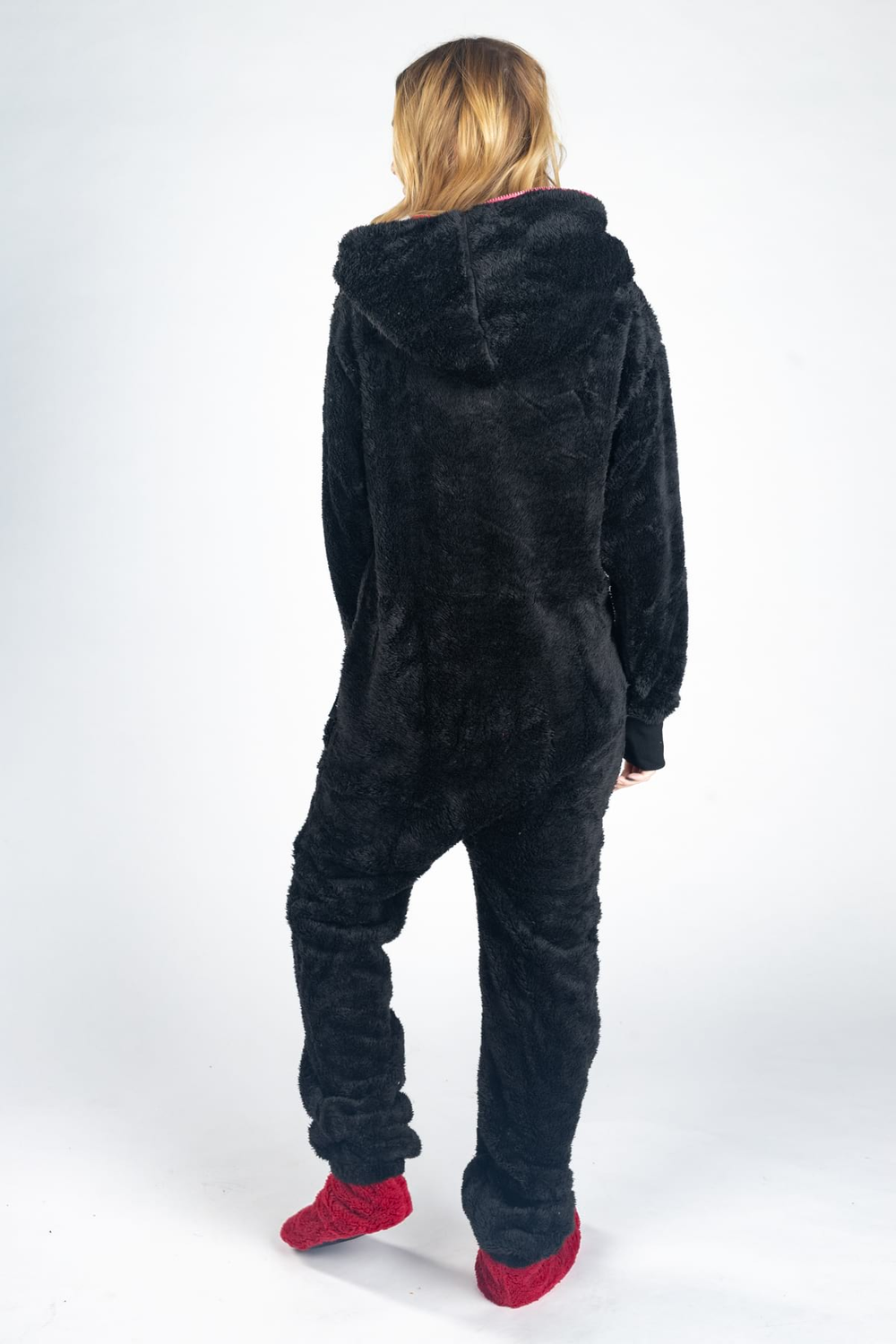 Onesie Teddy – schwarz pink