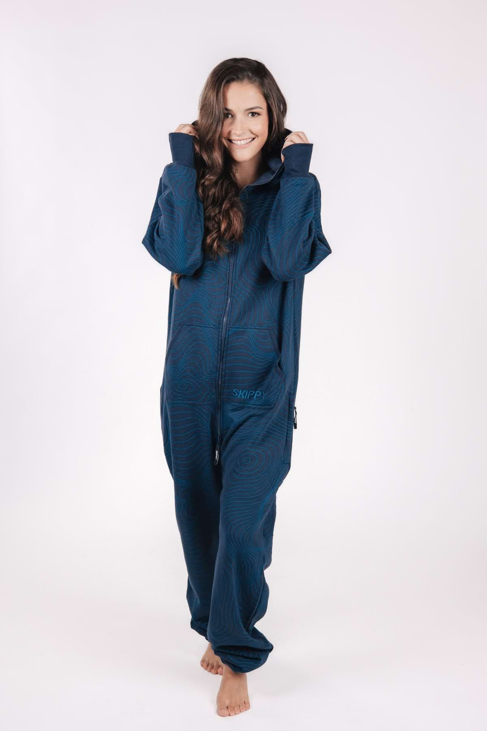 Onesie – Geometric navy