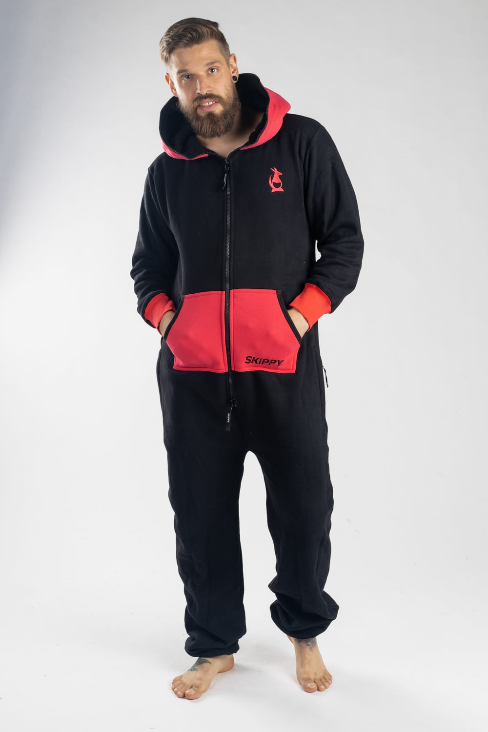 Onesie – schwarz pink