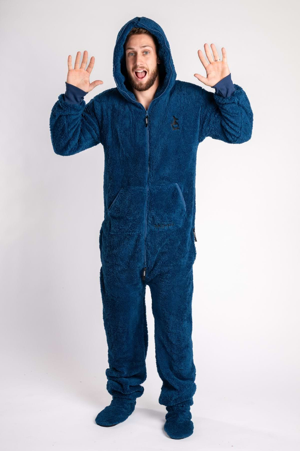 Onesie Teddy – dusty blue