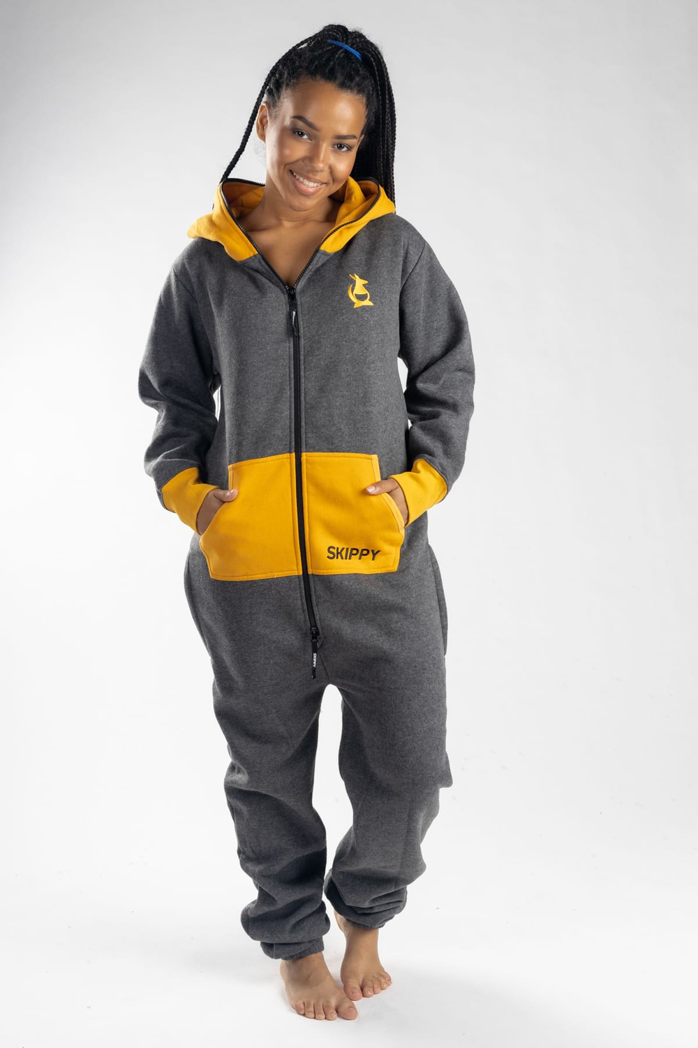 Onesie – grau golden
