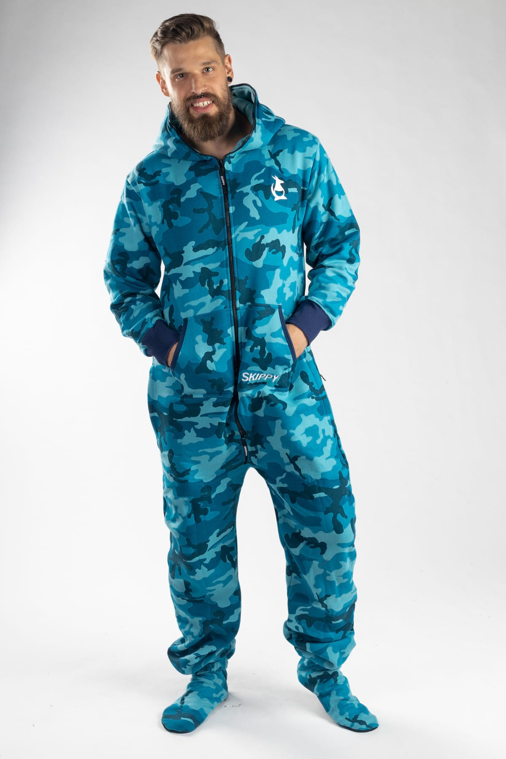 Onesie – Camo blau
