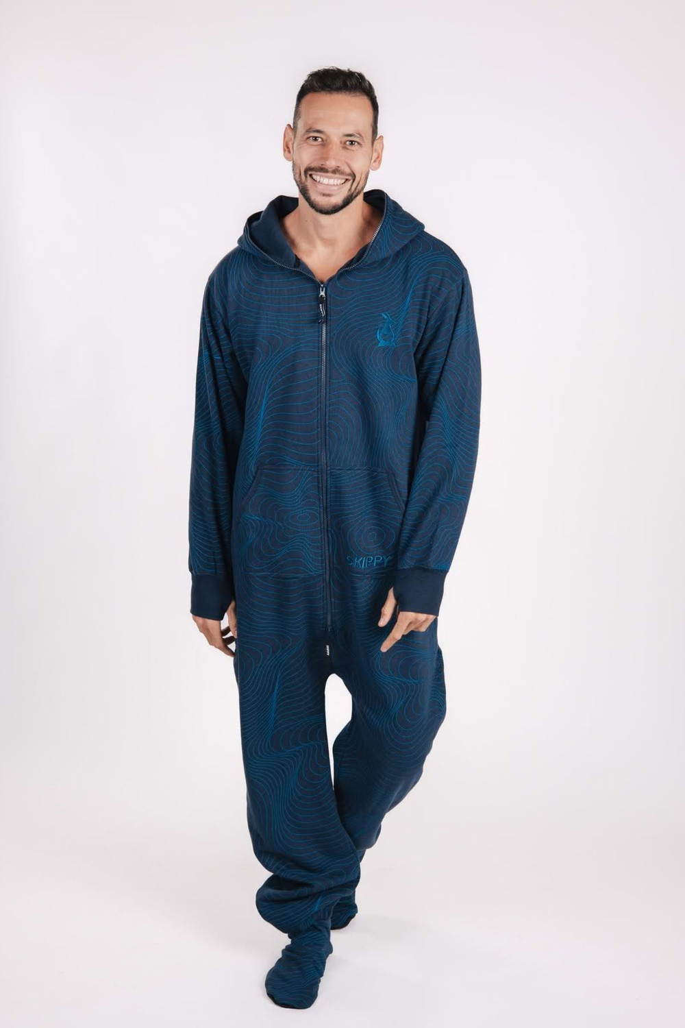 Onesie – Geometric navy