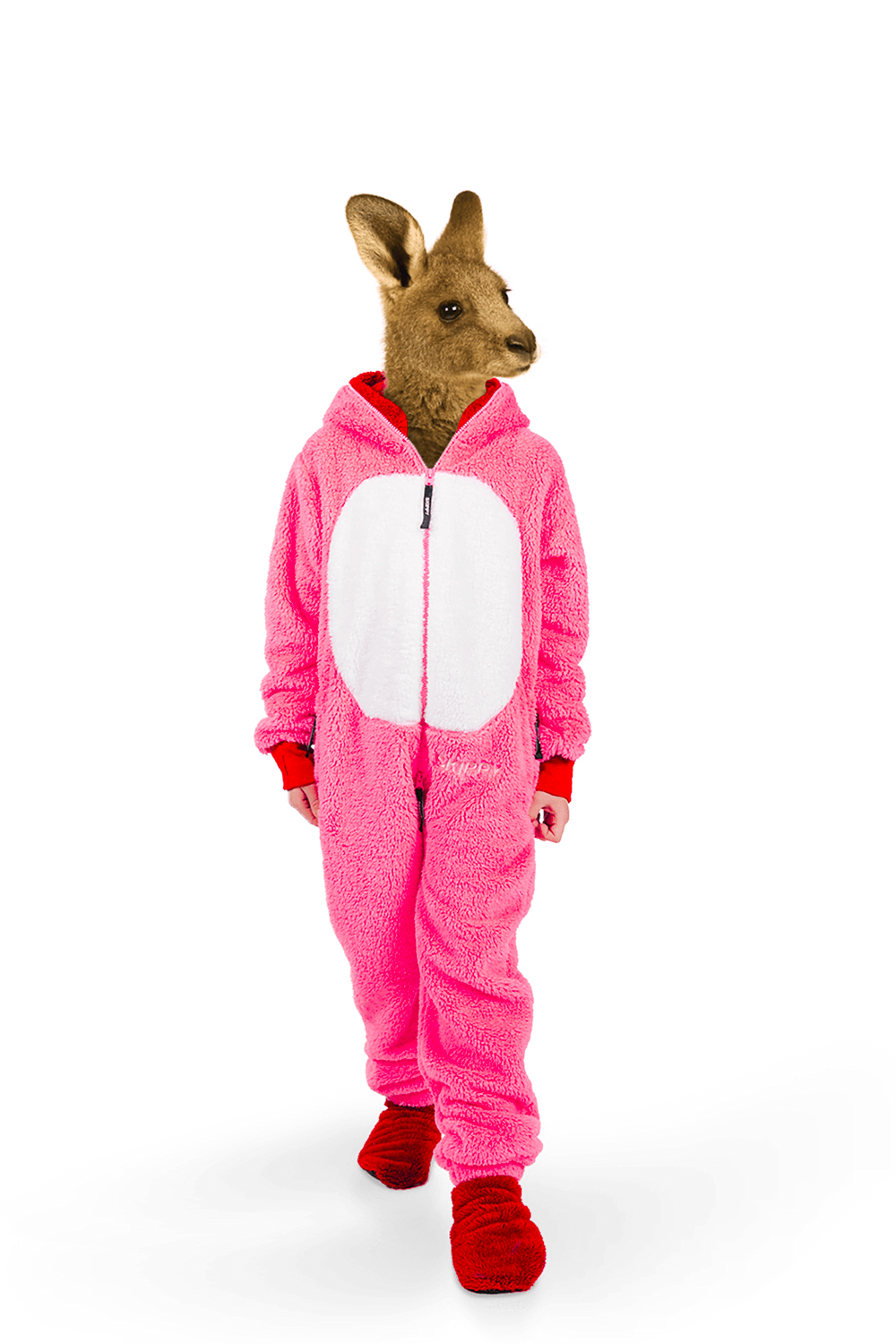 Kinder-Onesie Teddy – Einhorn pink