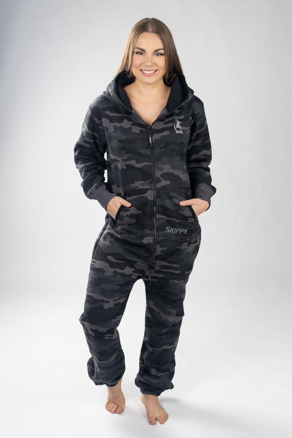 Onesie – Camo schwarz