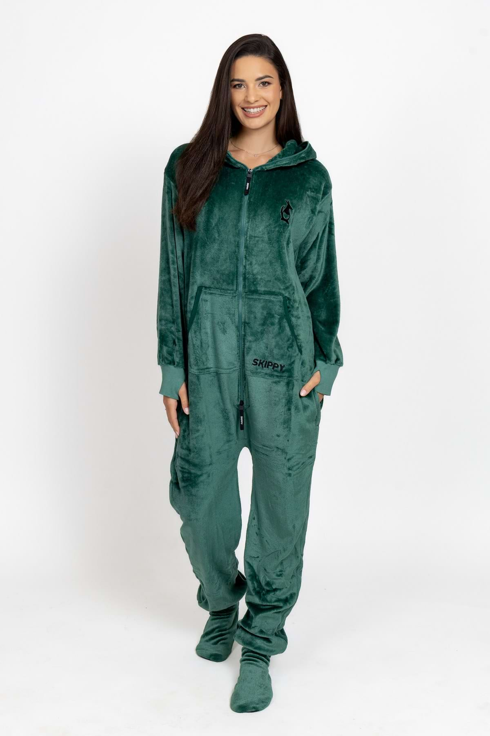 Onesie Velour – Dark Green