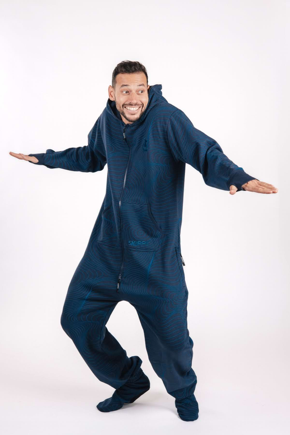 Onesie – Geometric navy