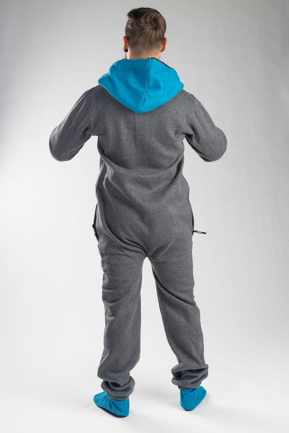 Onesie – grau blau