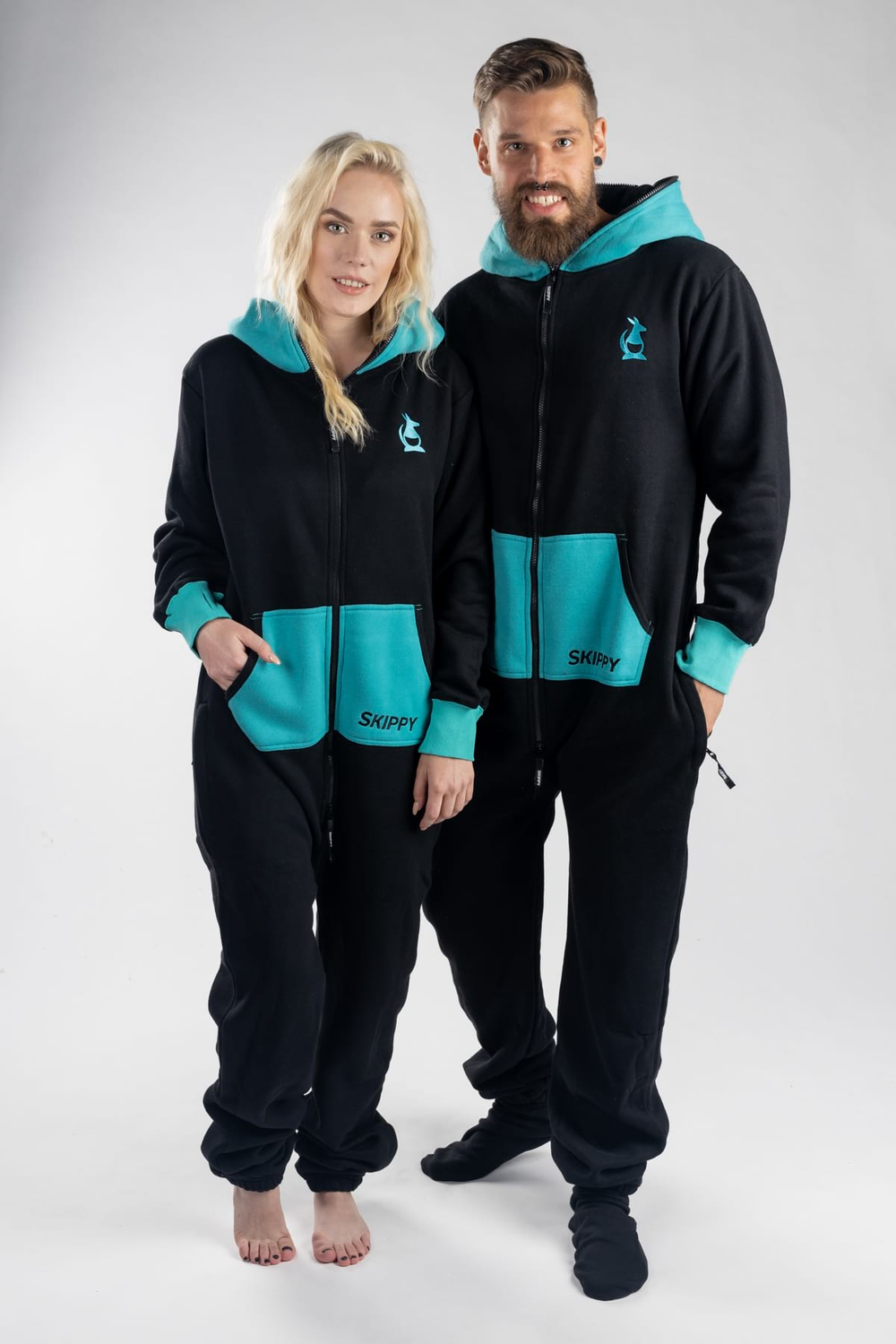 Onesie – schwarz türkis