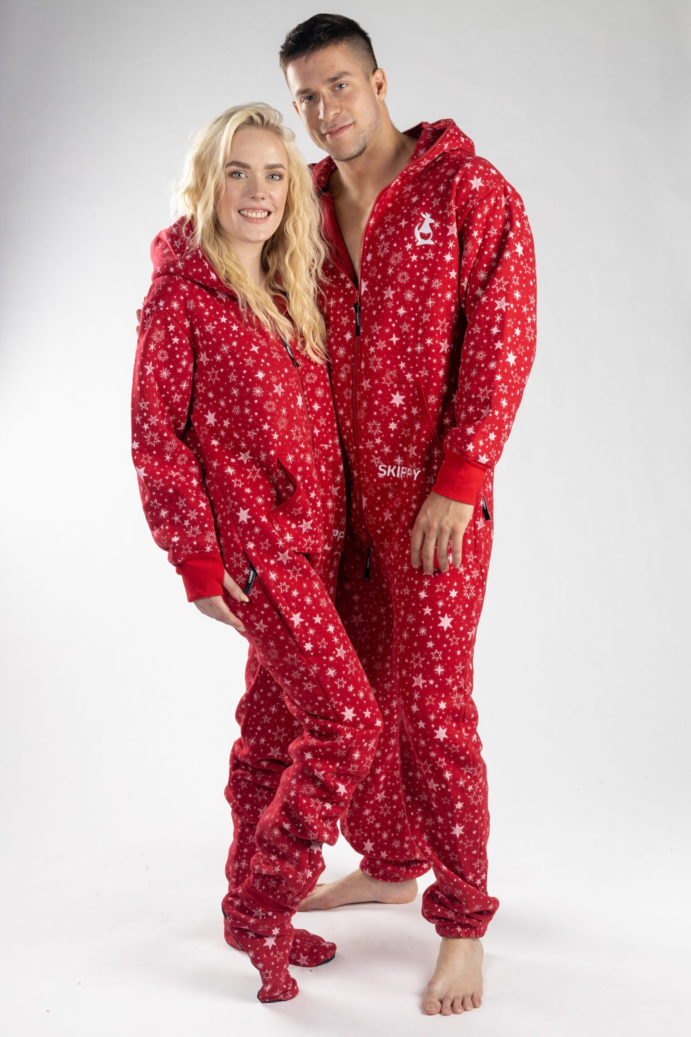 Onesie – Sterne rot