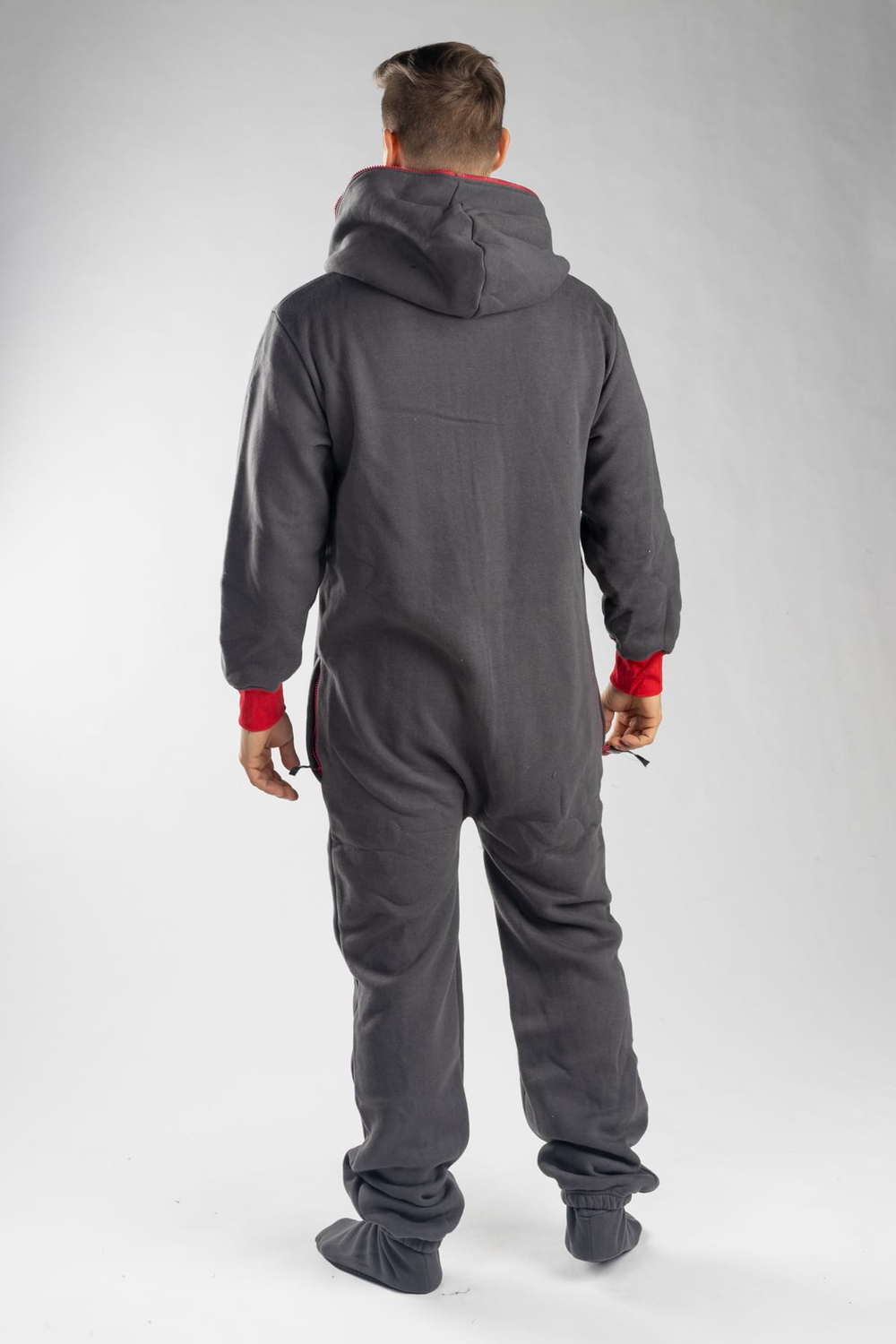 Onesie – grau rot