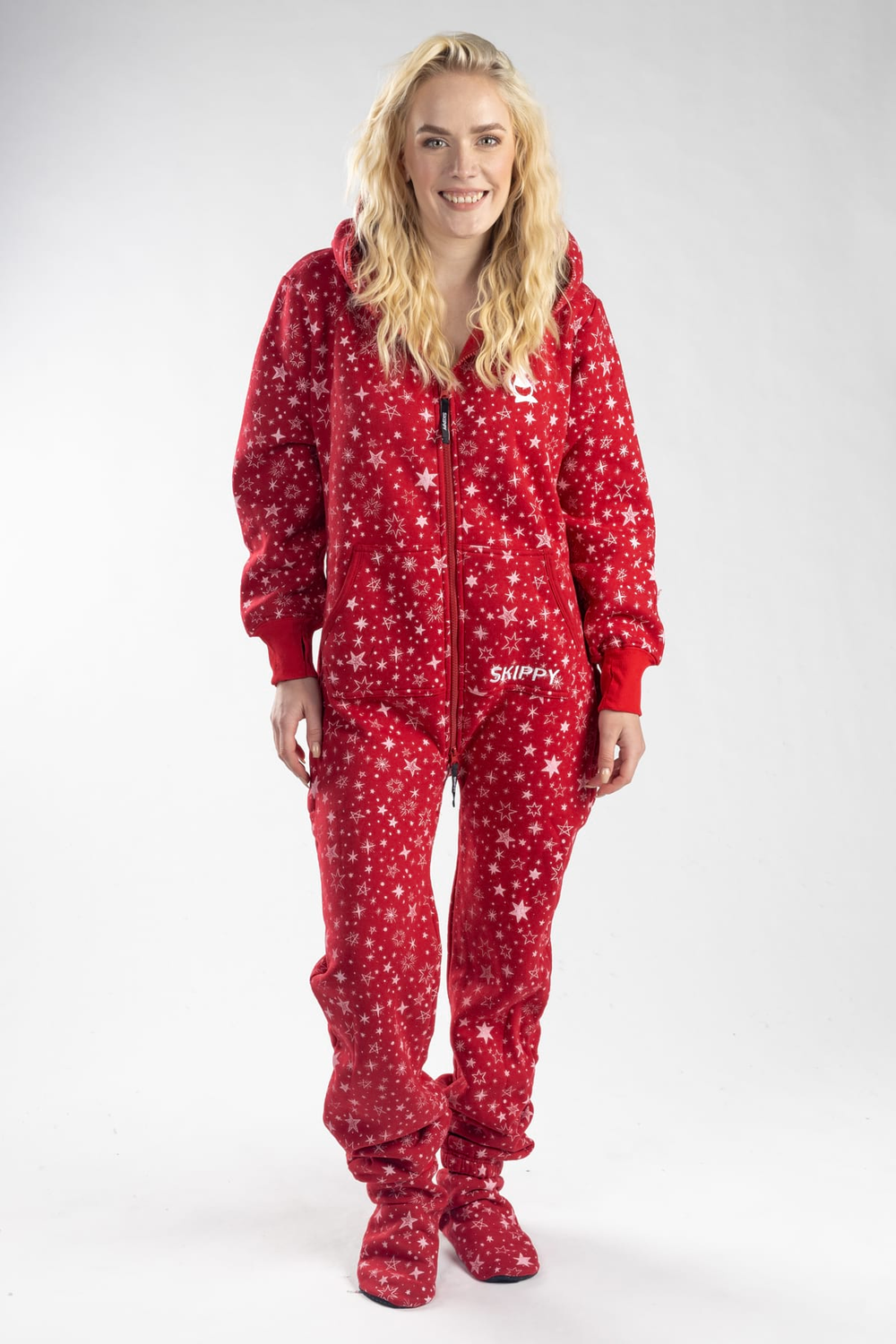 Onesie – Sterne rot