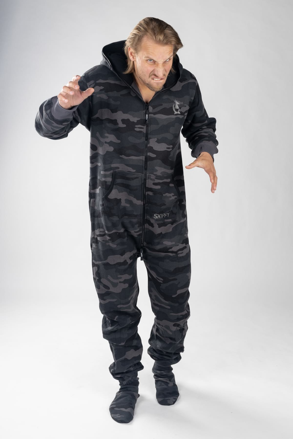 Onesie – Camo schwarz