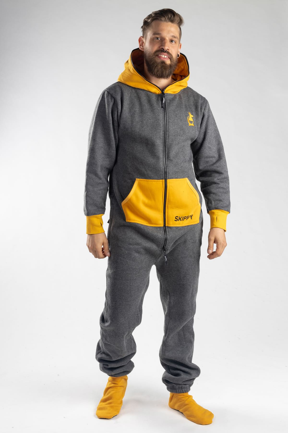 Onesie – grau golden