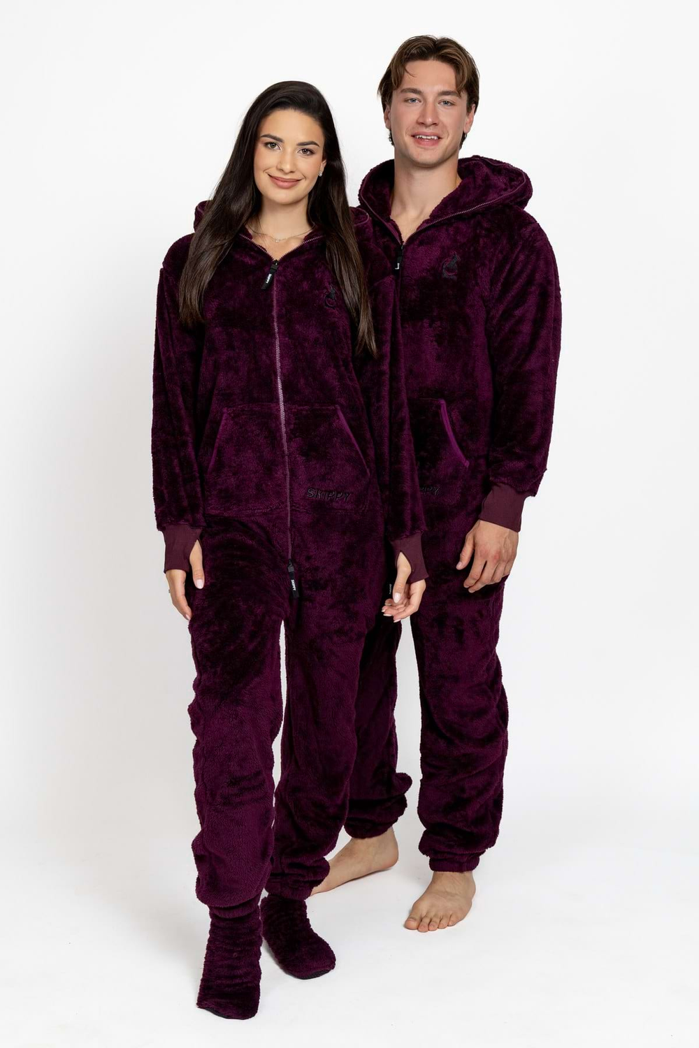 Onesie Teddy – deep plum