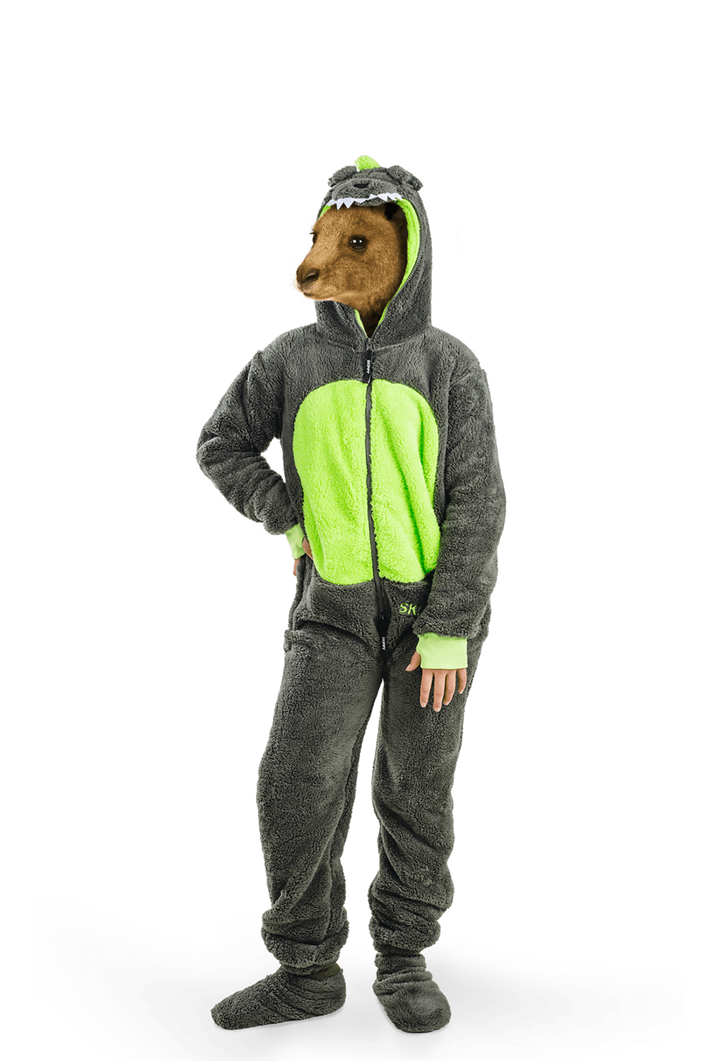 Kinder-Onesie Teddy – Dinosaurier