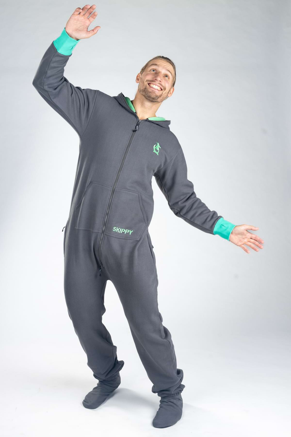 Onesie – grey mint