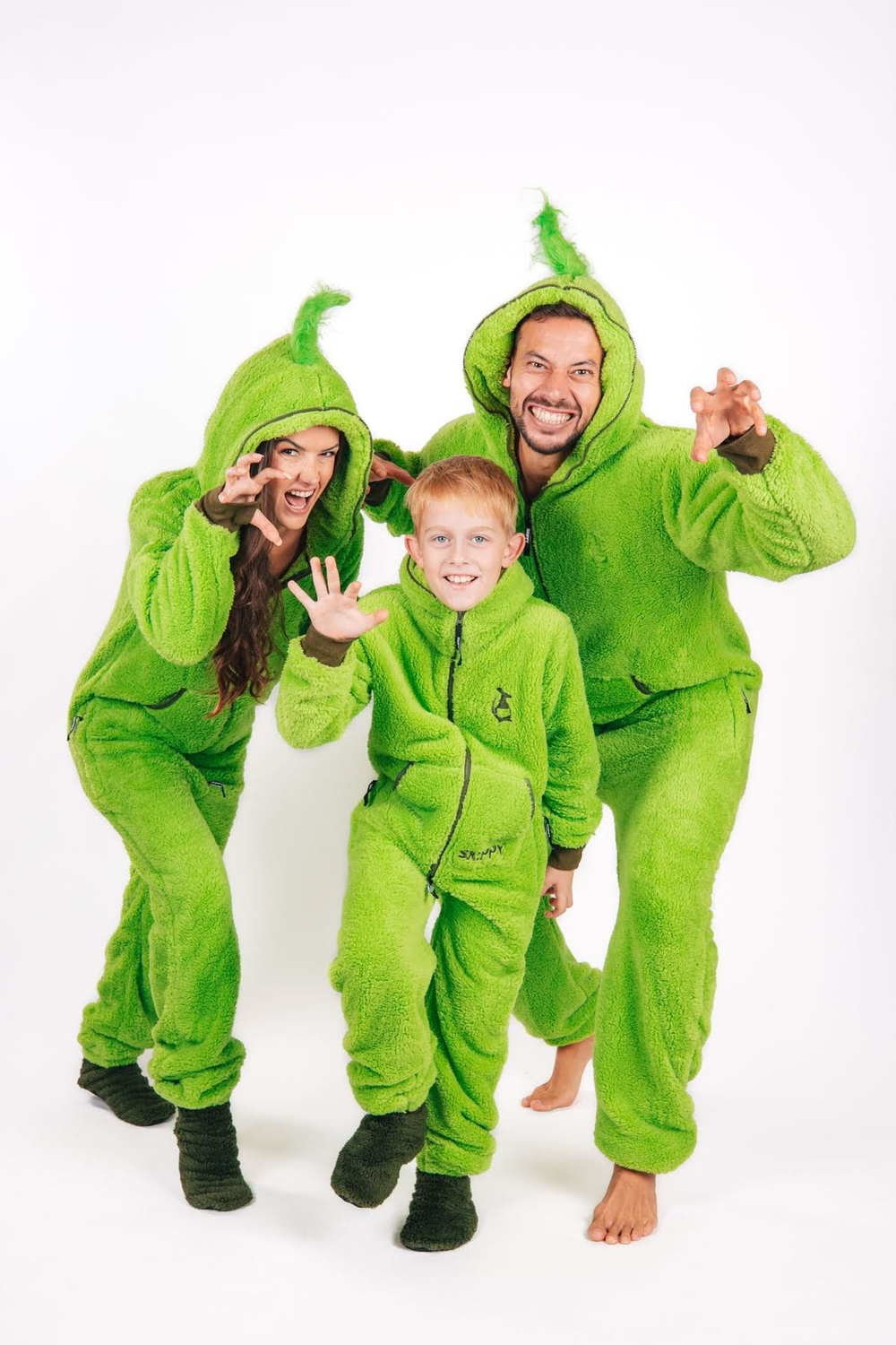 Kinder-Onesie Teddy – Grinch