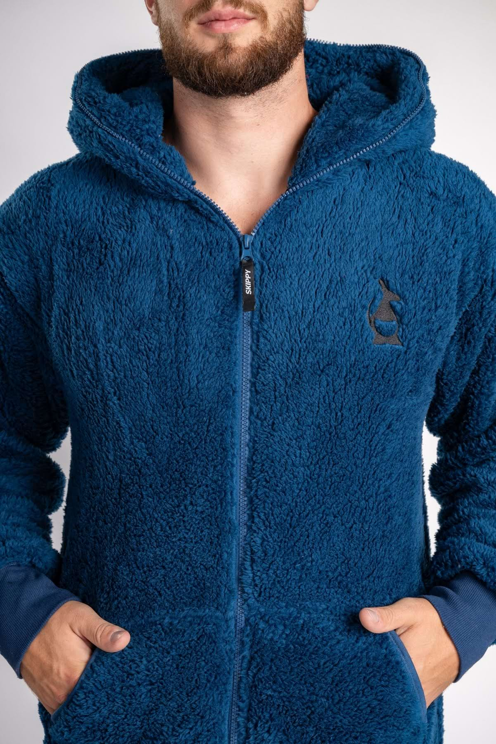 Onesie Teddy – dusty blue