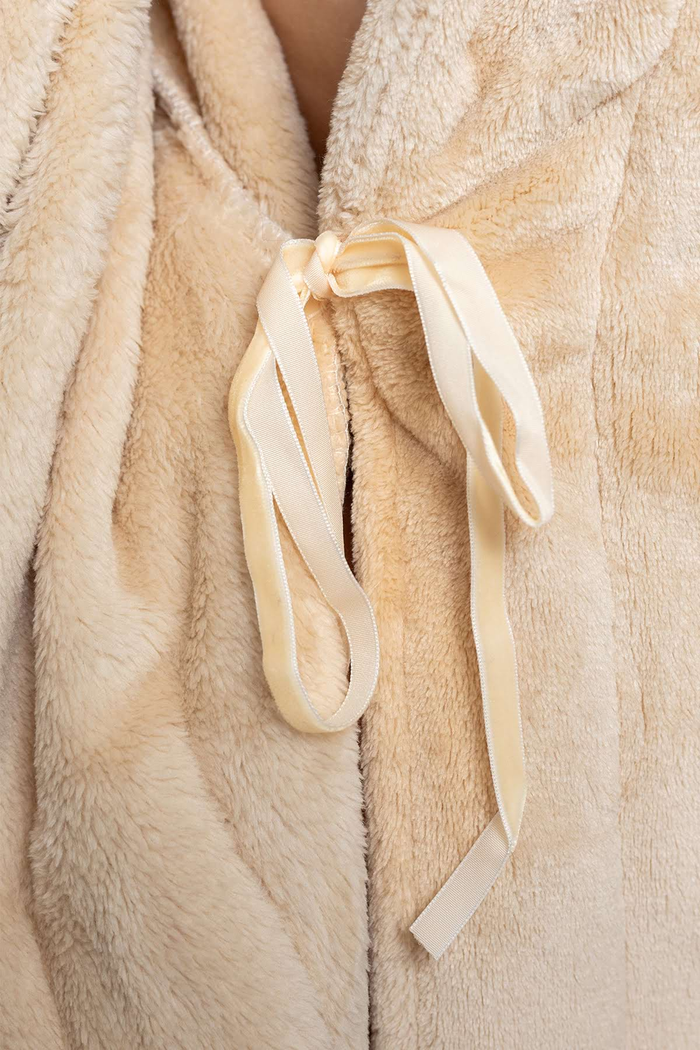 Damen-Bademantel – beige