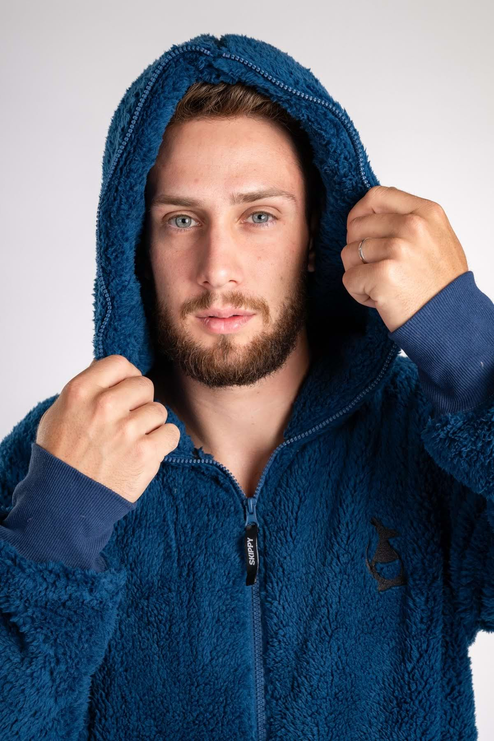 Onesie Teddy – dusty blue