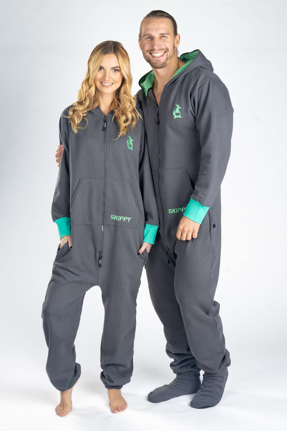 Onesie – grey mint