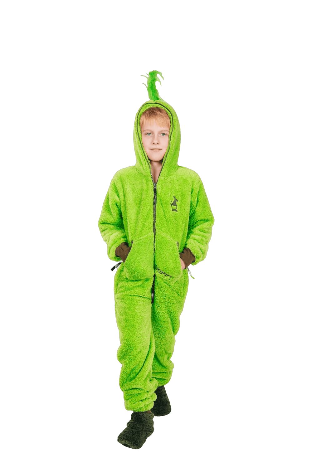 Kinder-Onesie Teddy – Grinch