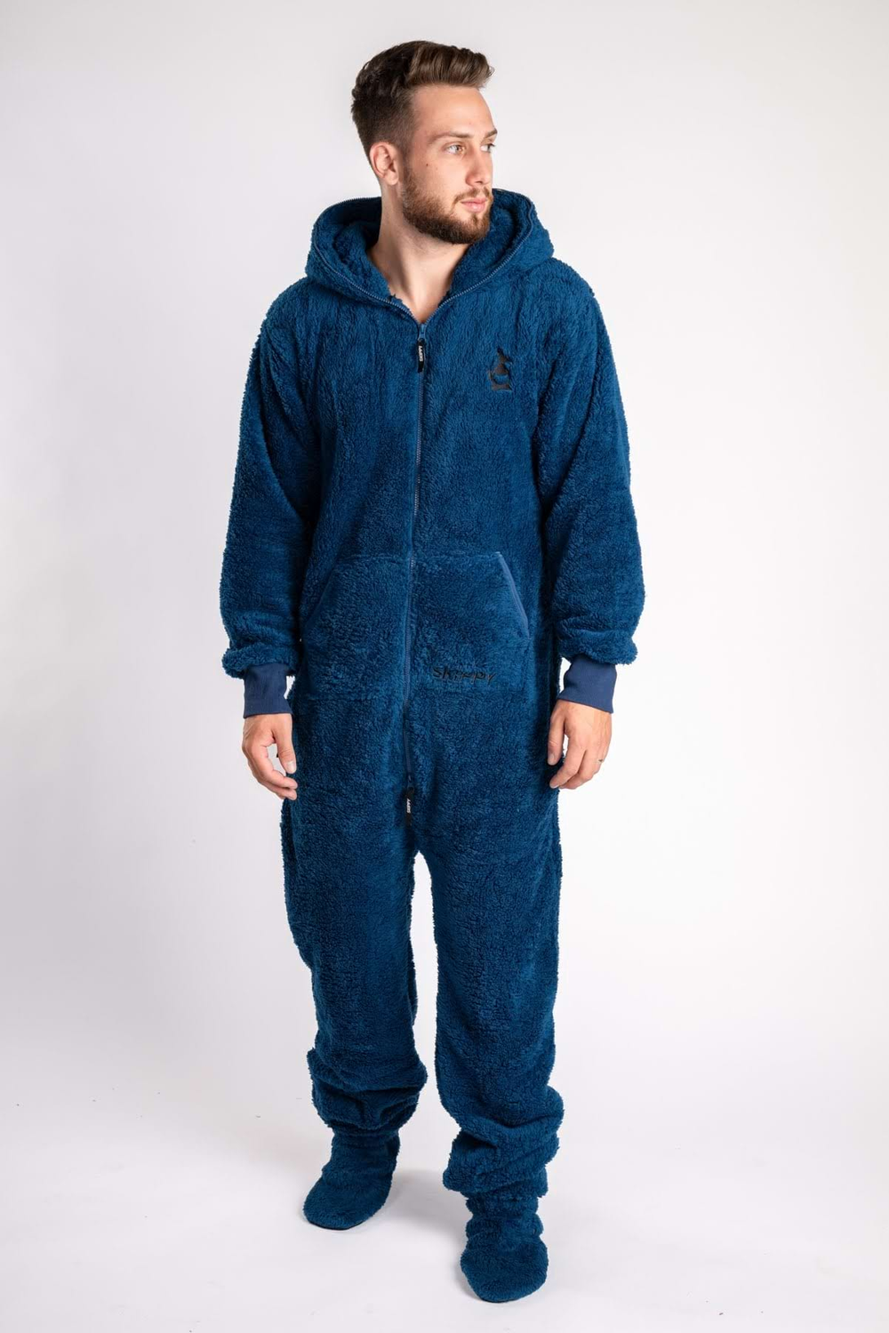 Onesie Teddy – dusty blue
