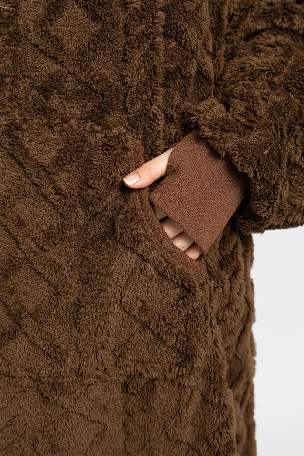 Decken-Hoodie – braun