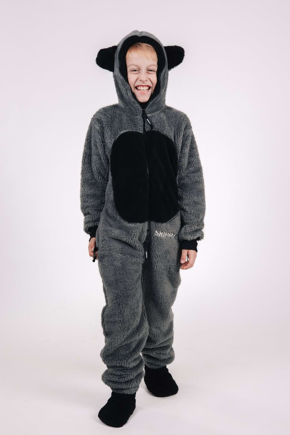 Kinder-Onesie Teddy – Waschbär