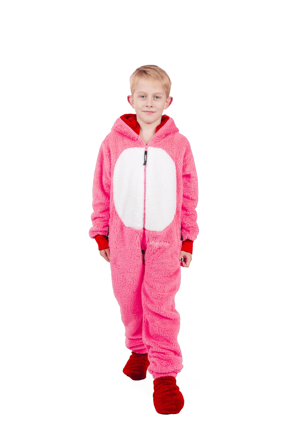 Kinder-Onesie Teddy – Einhorn pink