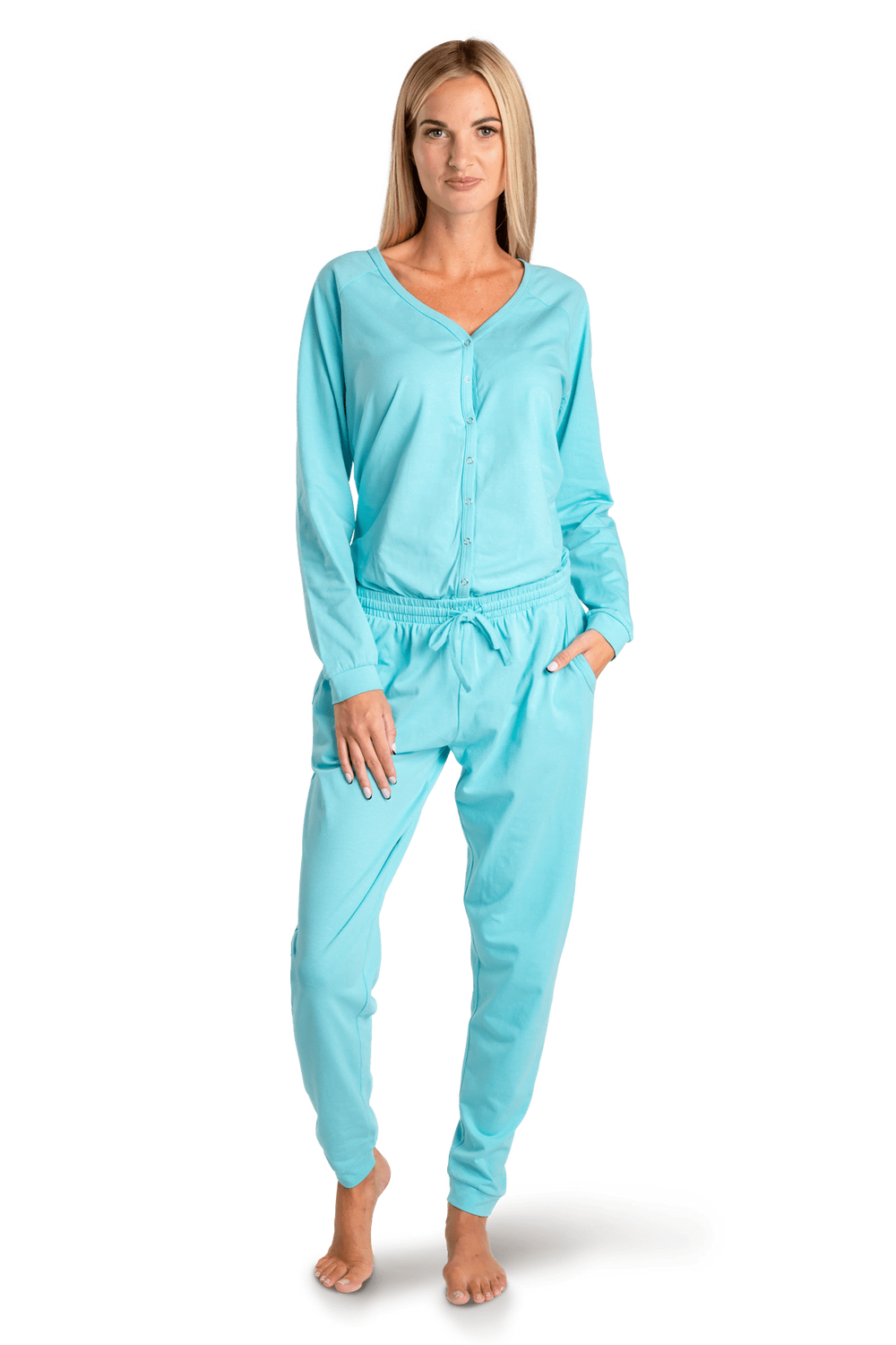 Damen-Schlafoverall – mint