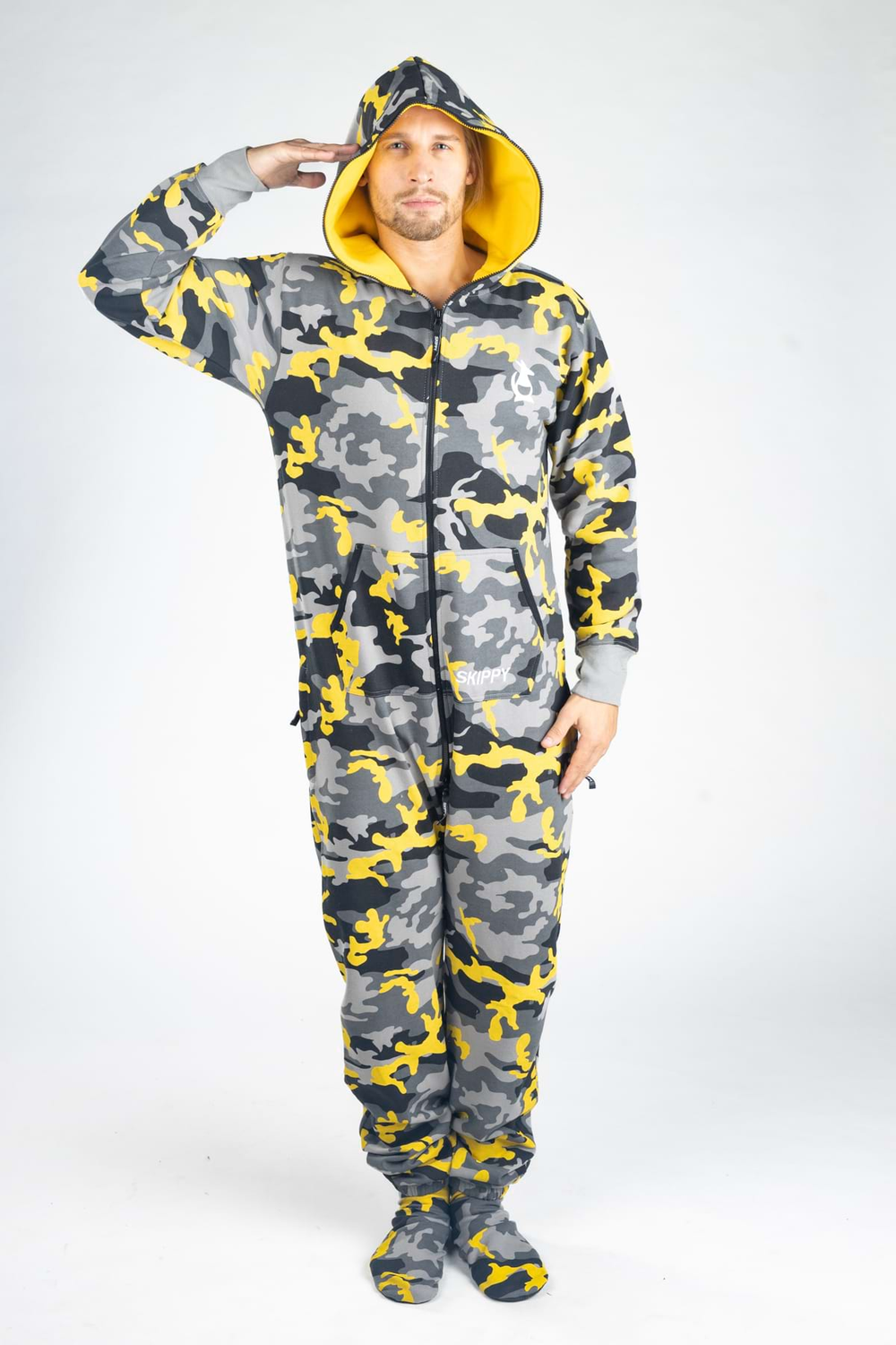 Onesie – Camo gelb