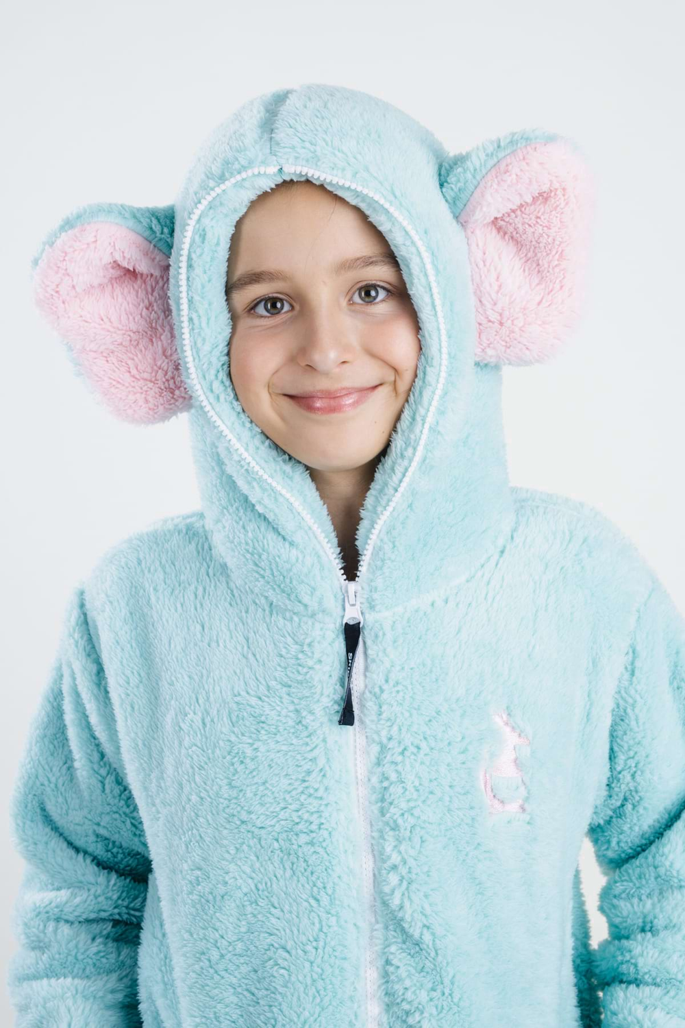 Kinder-Onesie Teddy – Elefant